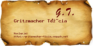 Gritzmacher Tícia névjegykártya